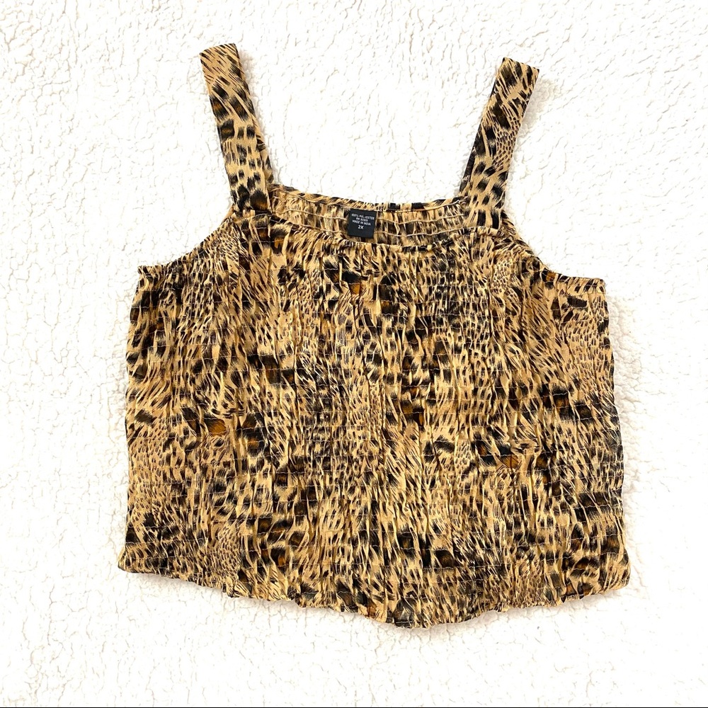 Animal Print Crop Top